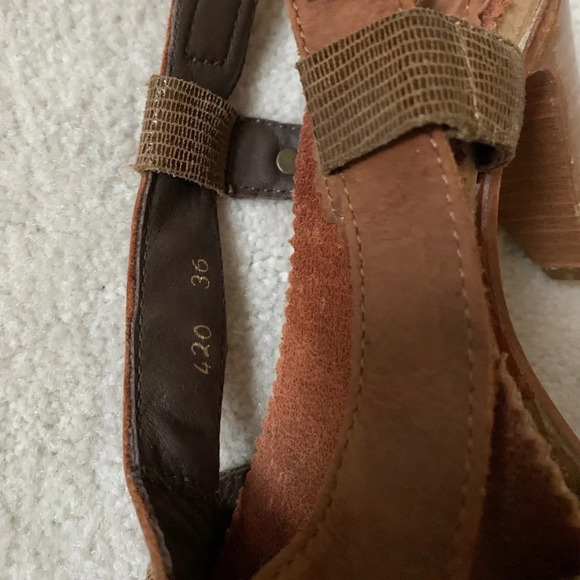 Neosens Sandals Slingback made in Spain leather straps size 36 - Picture 13 of 16